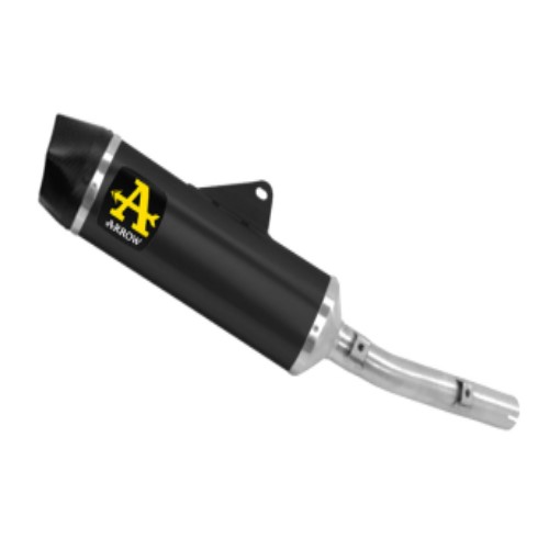 Escape Indy Race aluminio negro para yamaha tenere 700 19+