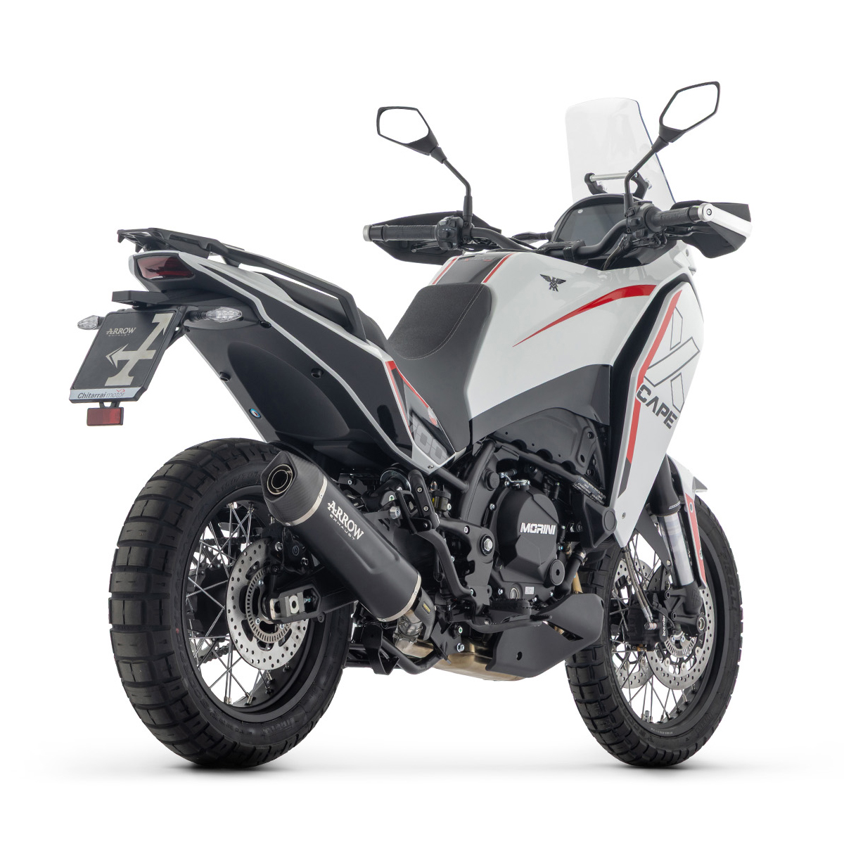 Escape Arrow Indy Race EVO aluminio fondo en carbono para Moto Morini X-CAPE 700 25+