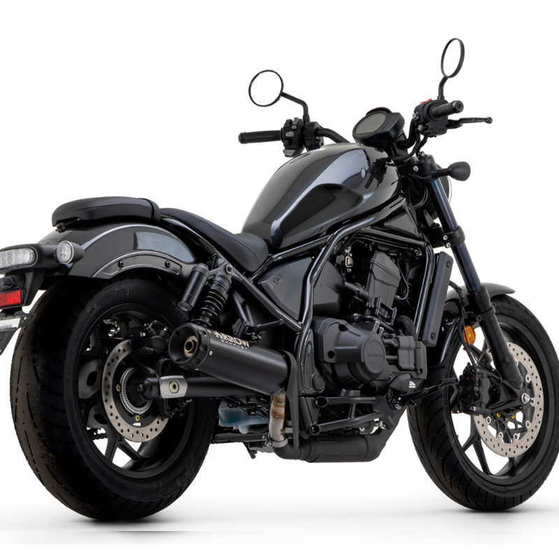 Escape Arrow Honda Rebel 1100 21-24 tapa aluminio negro