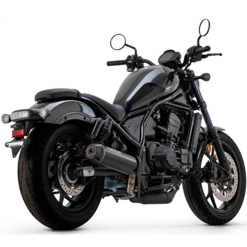 Escape Arrow Honda Rebel 1100 21-24 acero negro copa carbono