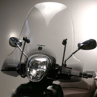 Beverly Windschild FACO Windschild Rauchgrau Für Piaggio Beverly 300-400 HPE Ab 2021 - In-Kanal-Montage - Artikel 29120 Windschild Piaggio Beverly