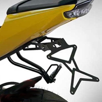 Portamatriculas reclinable de acero Biondi para YAMAHA YZF-R 125 2008