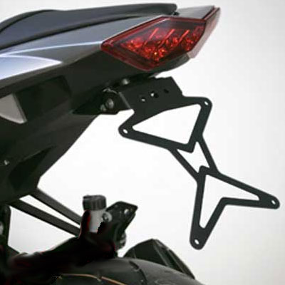 Portamatriculas reclinable de acero Biondi para KAWASAKI Z 1000 - 2010