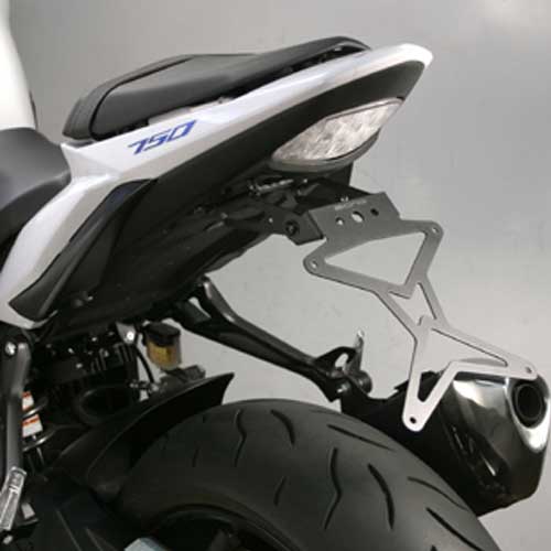 Portamatriculas reclinable de acero Biondi para SUZUKI GSR 750 cc. 2011
