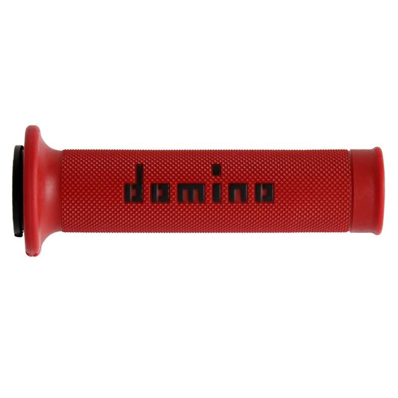 puños moto domino carretera rojo y negro