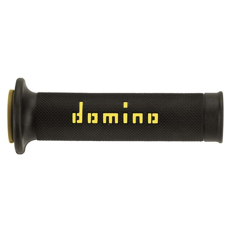 puños moto domino carretera negro-amarillo