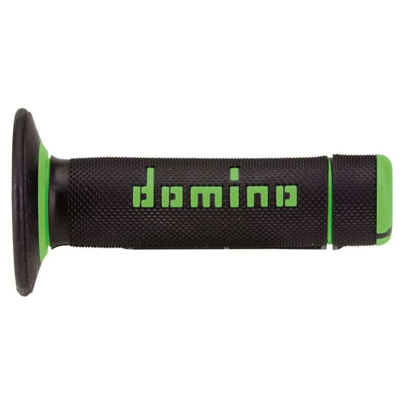 puños moto domino off-road negro-verde