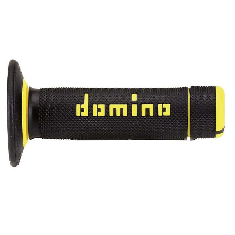 puños moto domino off road negro-amarillo