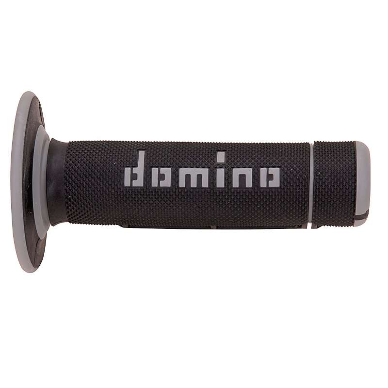 puños moto domino off road negro-gris