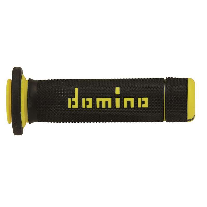 puños moto domino atv negro-amarillo