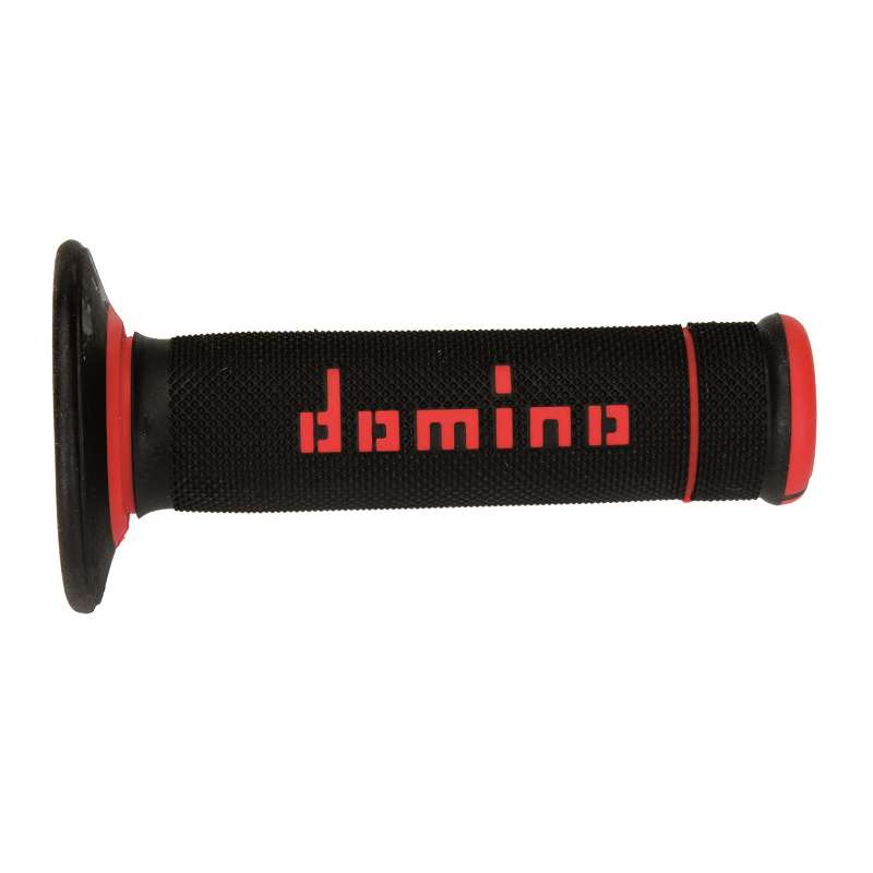 puños moto domino off road x-treme negro-rojo