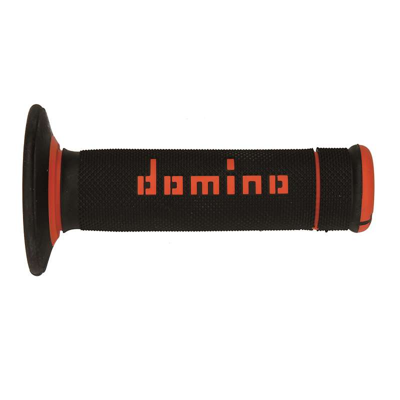 puños moto domino off road x-treme negro-naranja