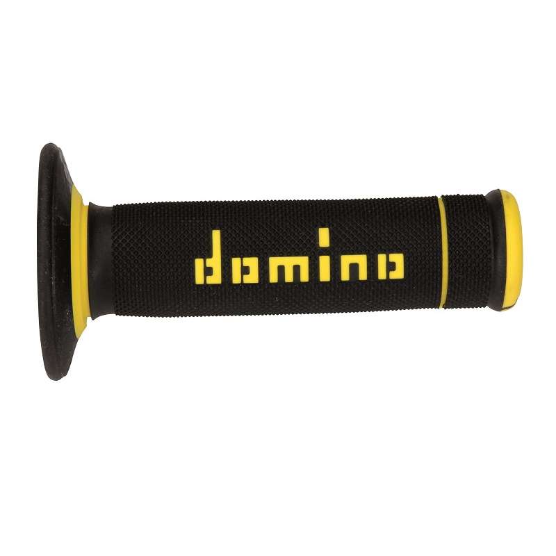 puños moto domino off road x-treme negro-amarillo