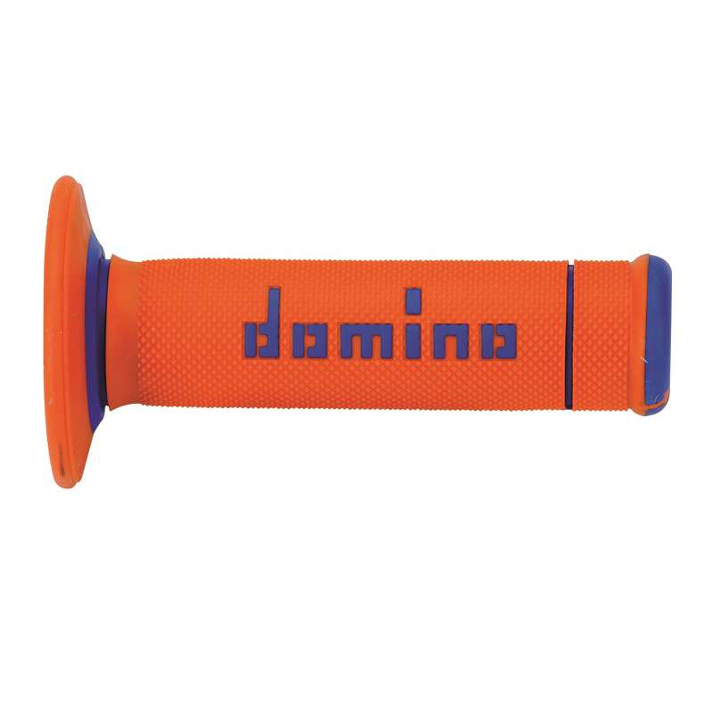 puños moto domino off road x-treme naranja-azul