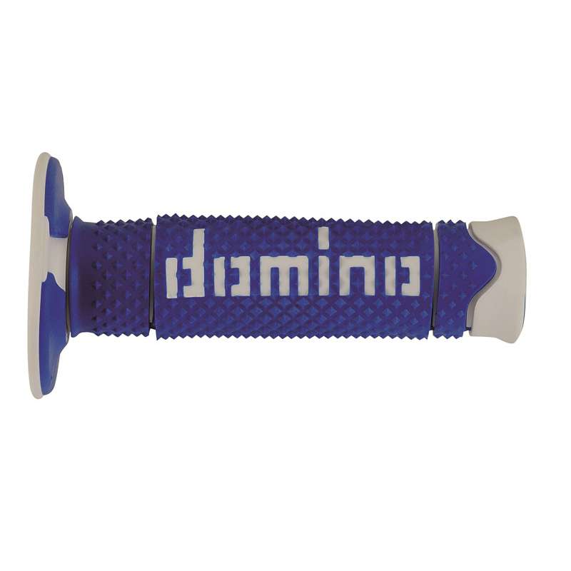 puños moto domino dsh off road azul-blanco