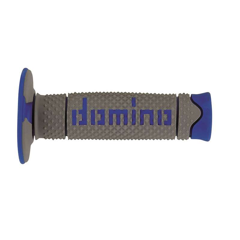 puños moto domino dsh off road gris-azul