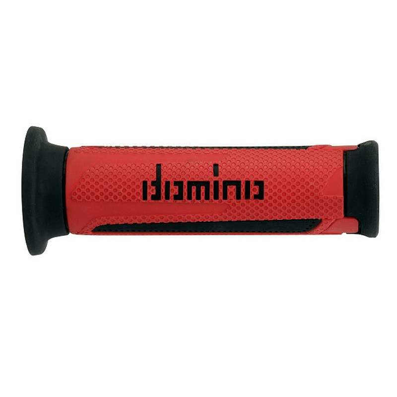 puños moto domino turismo rojo-negro