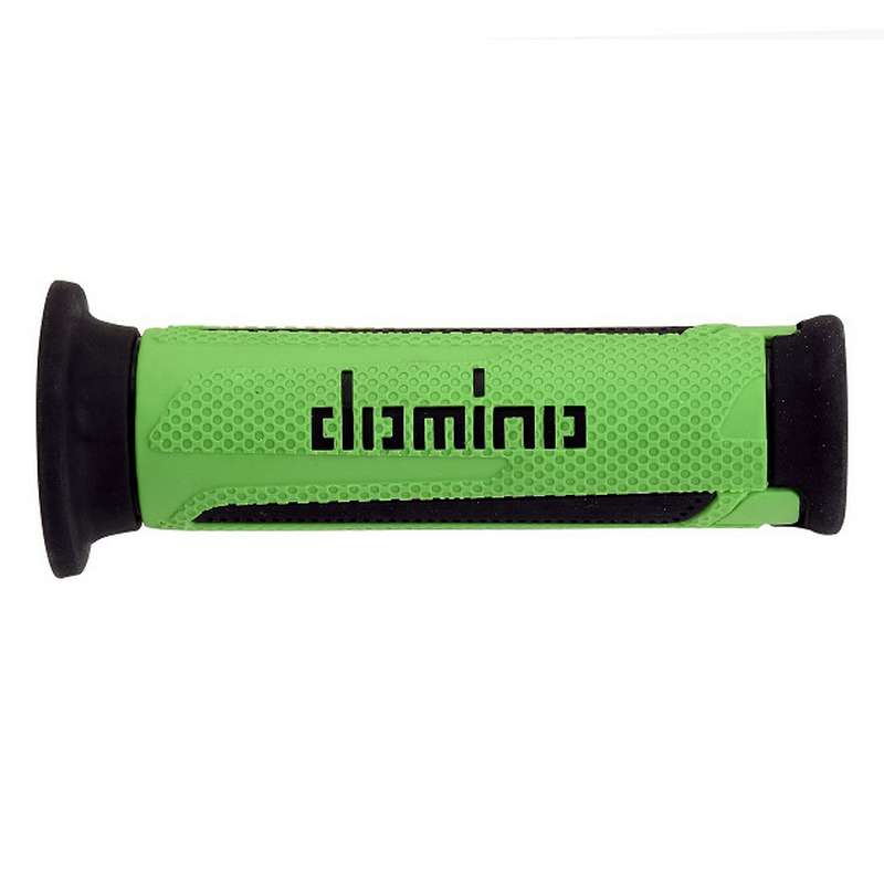 puños moto domino turismo verde-negro