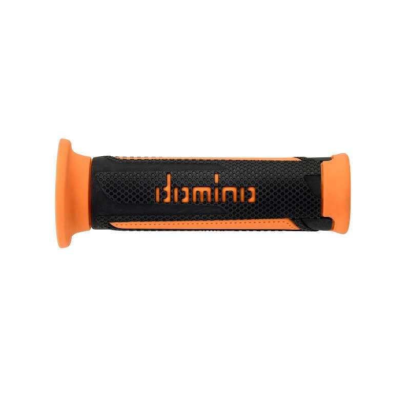 puños moto domino turismo antracita-naranja