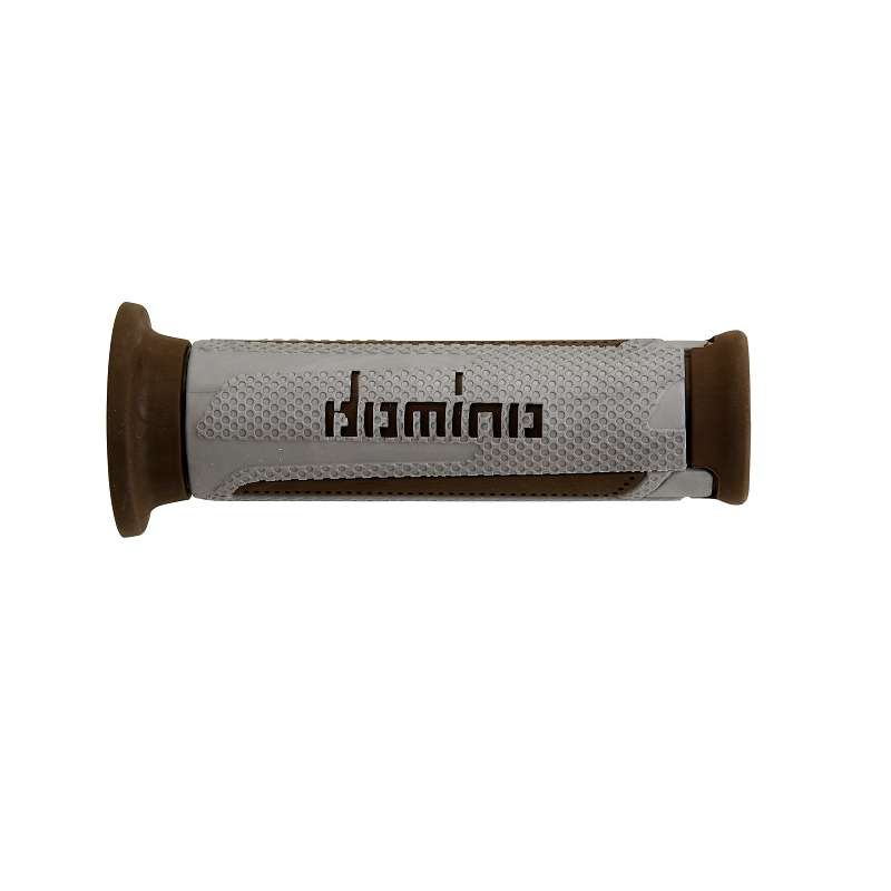 puños moto domino turismo plata-marrón