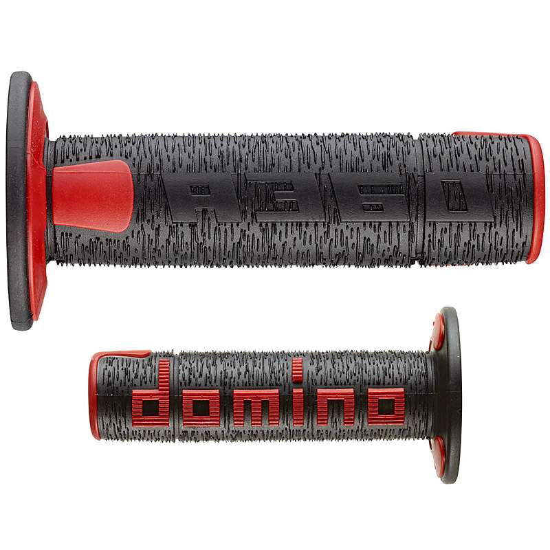puños moto domino off road rps negro-rojo