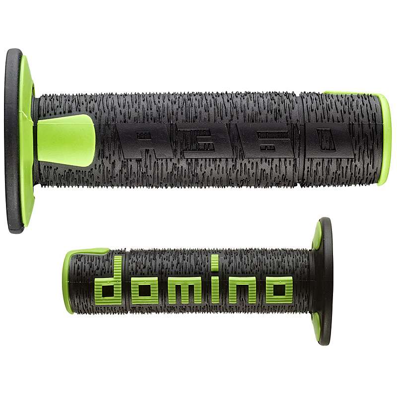 puños moto domino off road rps negro-verde