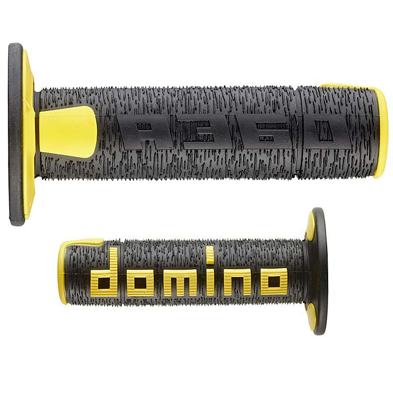 puños moto domino off road rps negro-amarillo