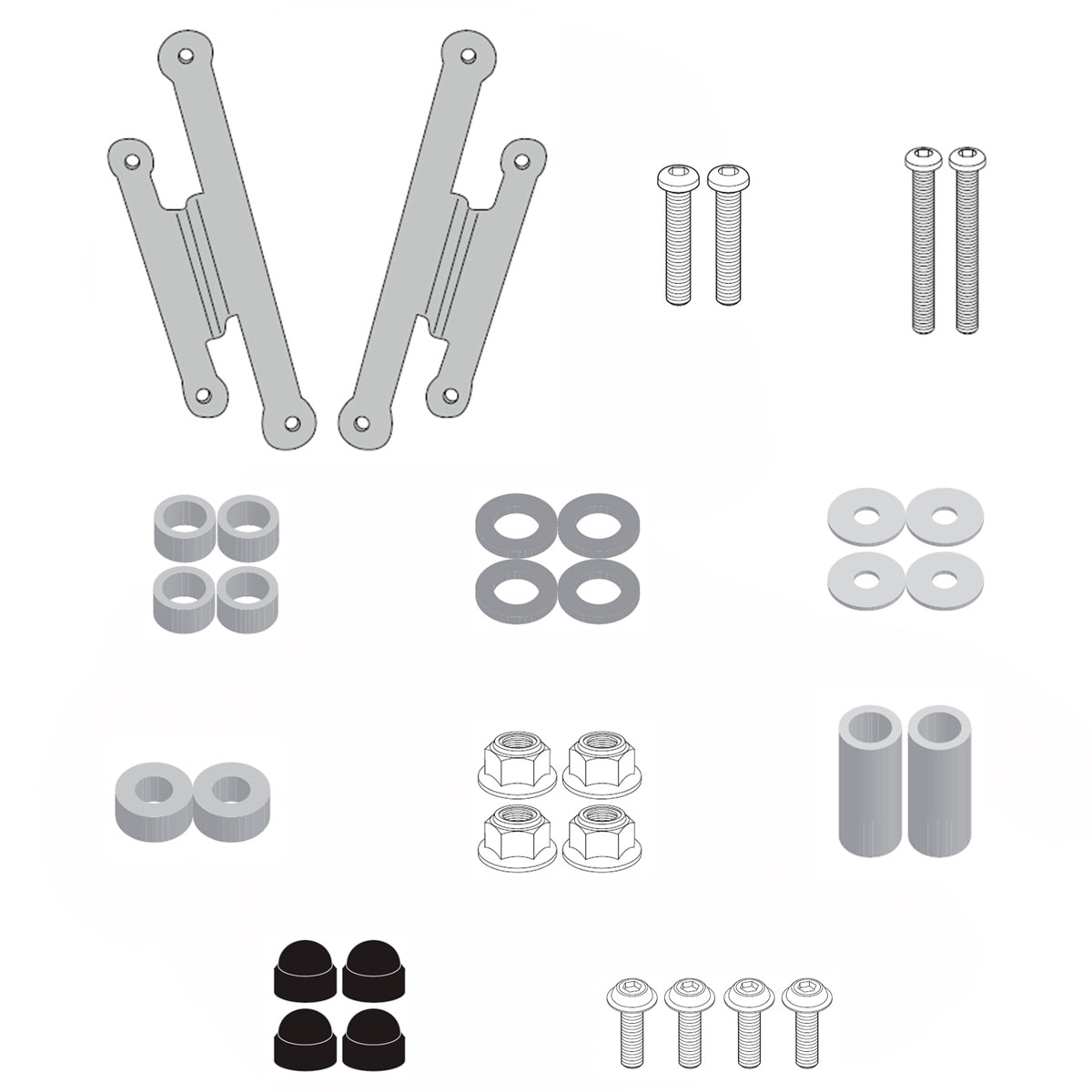Kit anclajes cupula Kawasaki Z650S 2026+