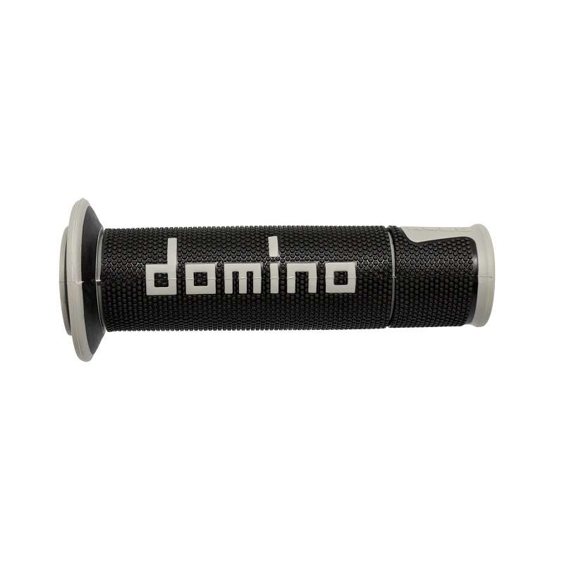 puños moto domino carretera racing negro-gris