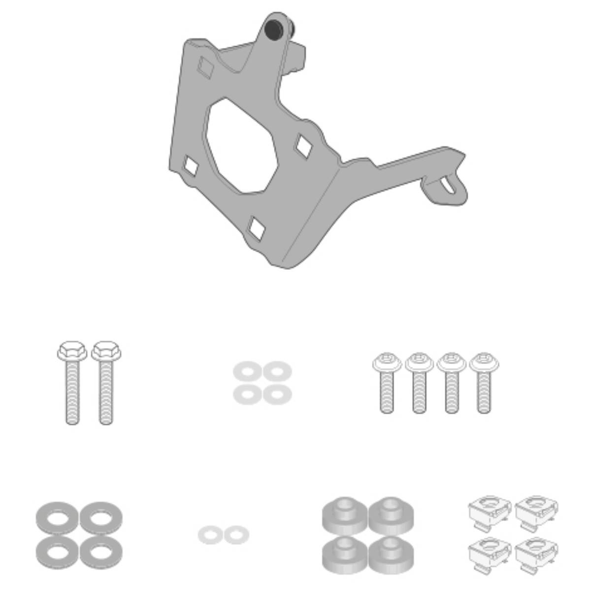Soportes Givi para montaje de cúpula 1173S en CF MOTO 700 CL/X 2021-