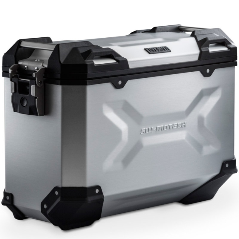 Maleta aluminio SwMotech TRAX ADV litros Plata