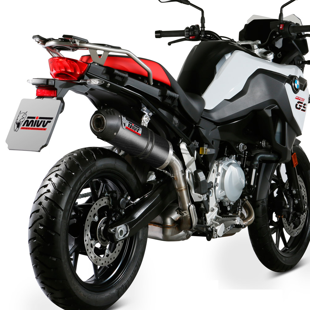 Escape oval carbono BMW F750GS-F850GS mivv