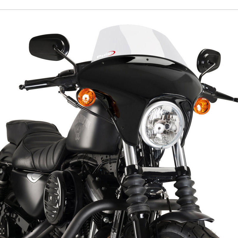 Viento escudo batwing para Harley sportster 1200 ca Custom 13-16 claro 
