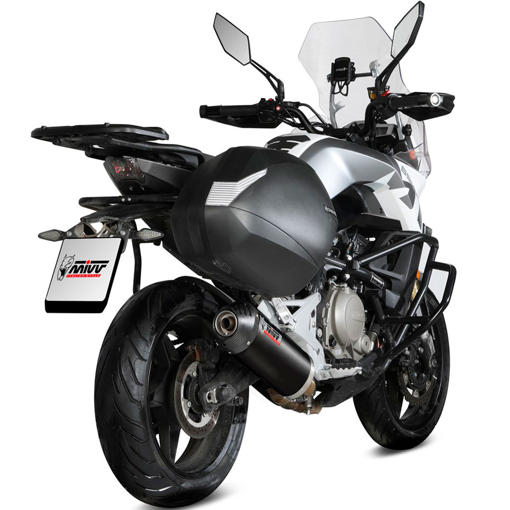 escape mivv oval negro copa carbono cf moto 650/700mt 21-