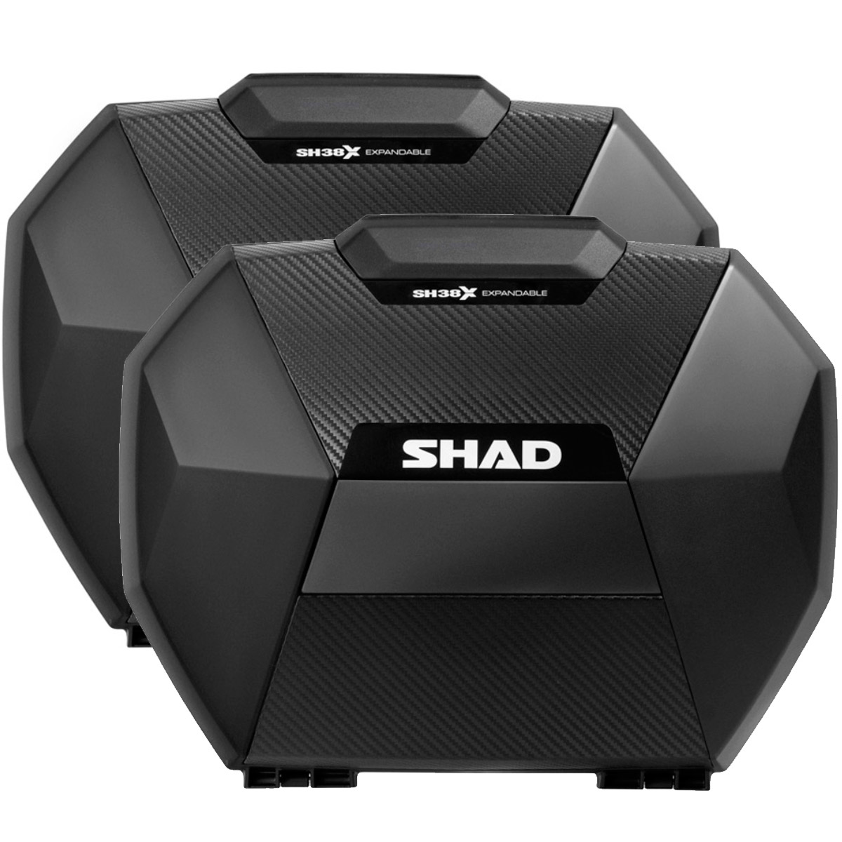 Maletas laterales SHAD SH38X carbono Unidad de Pruebas