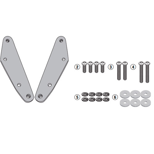 Kit de anclajes parabrisas D6104ST Kymco Xciting S400i 18-
