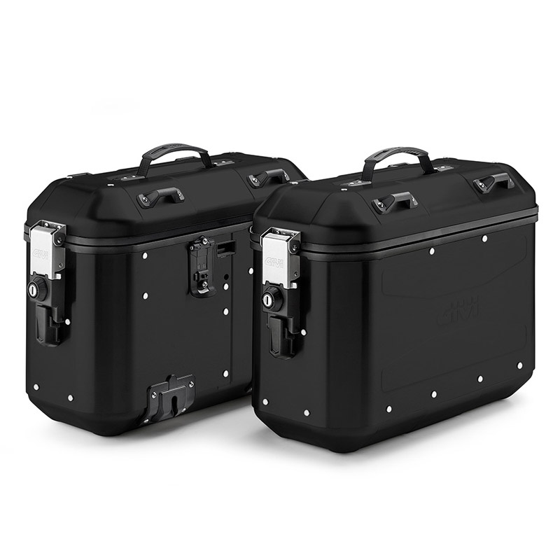 Maletas Givi laterales Dolomiti de aluminio negro 36 lts | Nilmoto