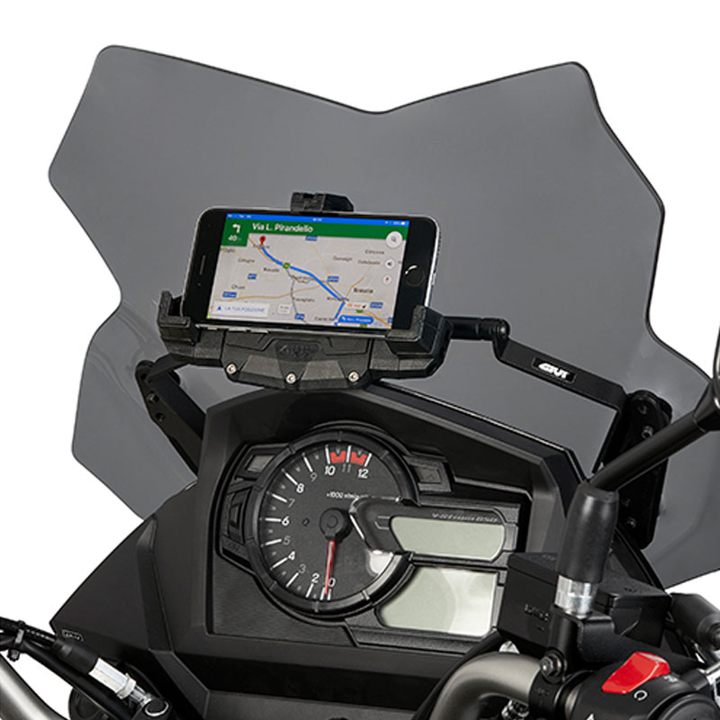 Barra soporte smarthphone/GPS Givi Suzuki VSTROM 650 17