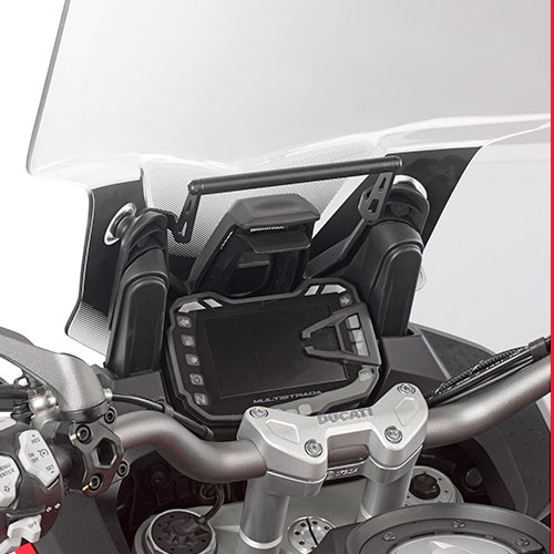 Barra porta GPS-Smartphone en cupula Ducati Multistrada 2016-2021