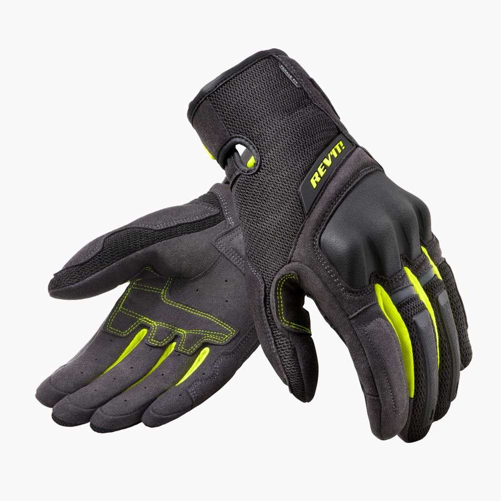 guantes revit volcano ladies fgs164 negro-amarillo fluor