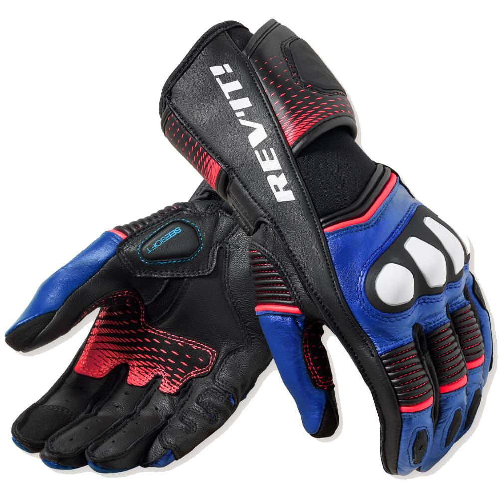 Guantes XENA 4 Mujer Revit Negro-Azul