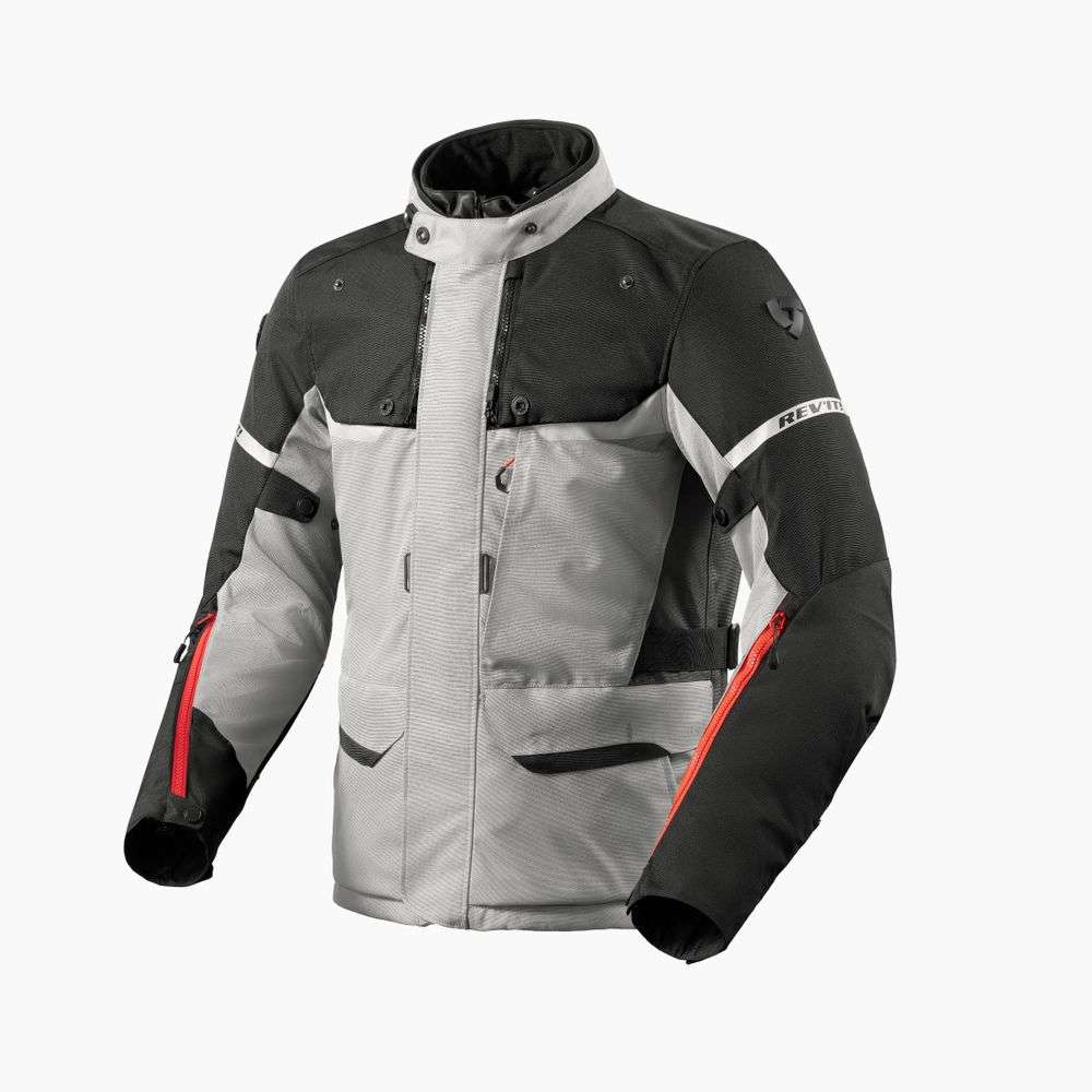 chaqueta revit outback 4 h2o fjt343 plata-negro. Talla 3XL