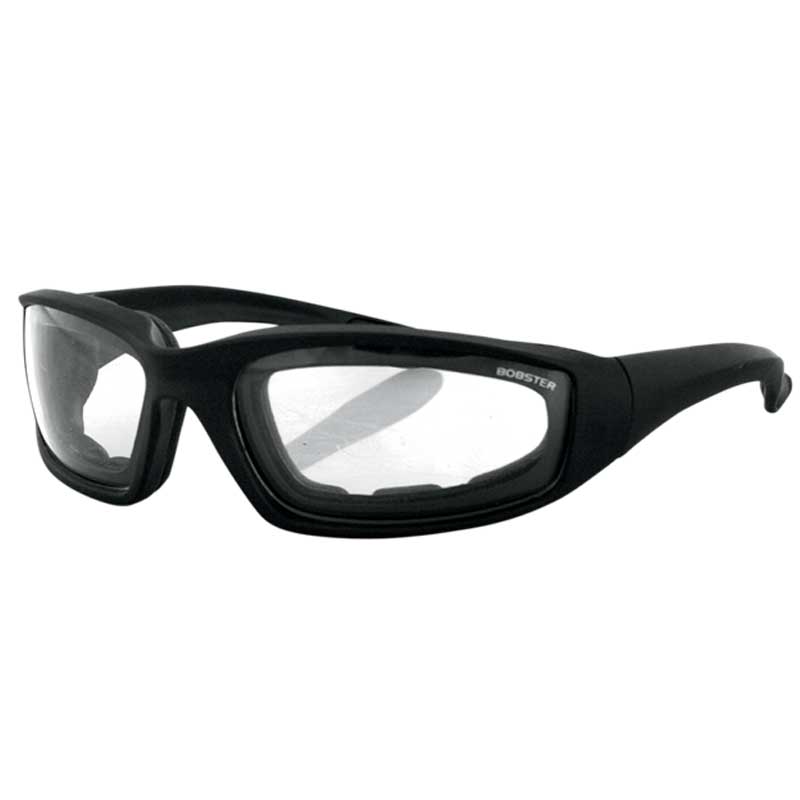 Lunettes De Protection Bobster Bugeye II - 3 Lentilles Ambre, Transparente, Fumée - Cadre Noir