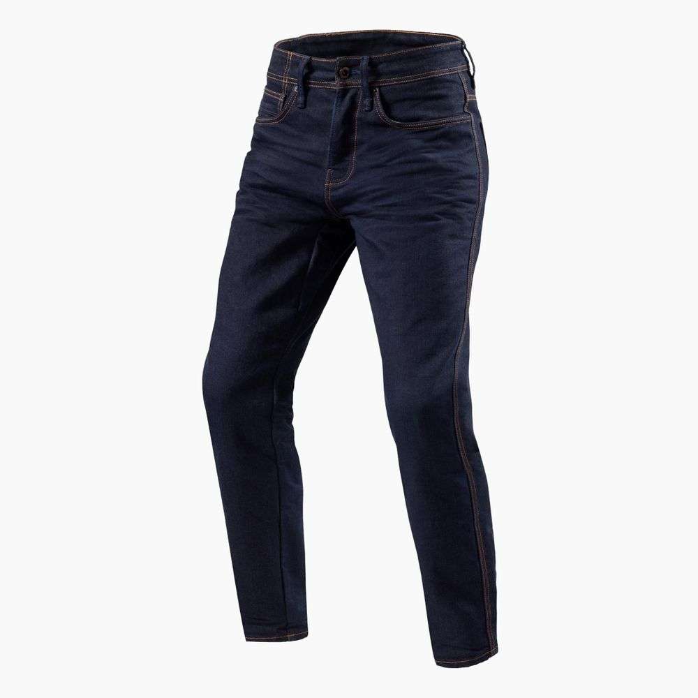 vaqueros revit reed sf fpj058 azul oscuro gastado largo 32 Talla: 33