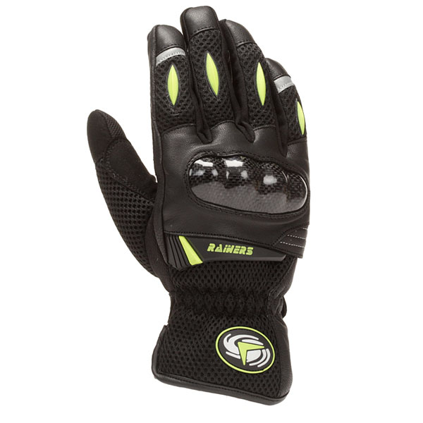 Guantes moto de verano Rainers modelo G28 Fluor Talla L