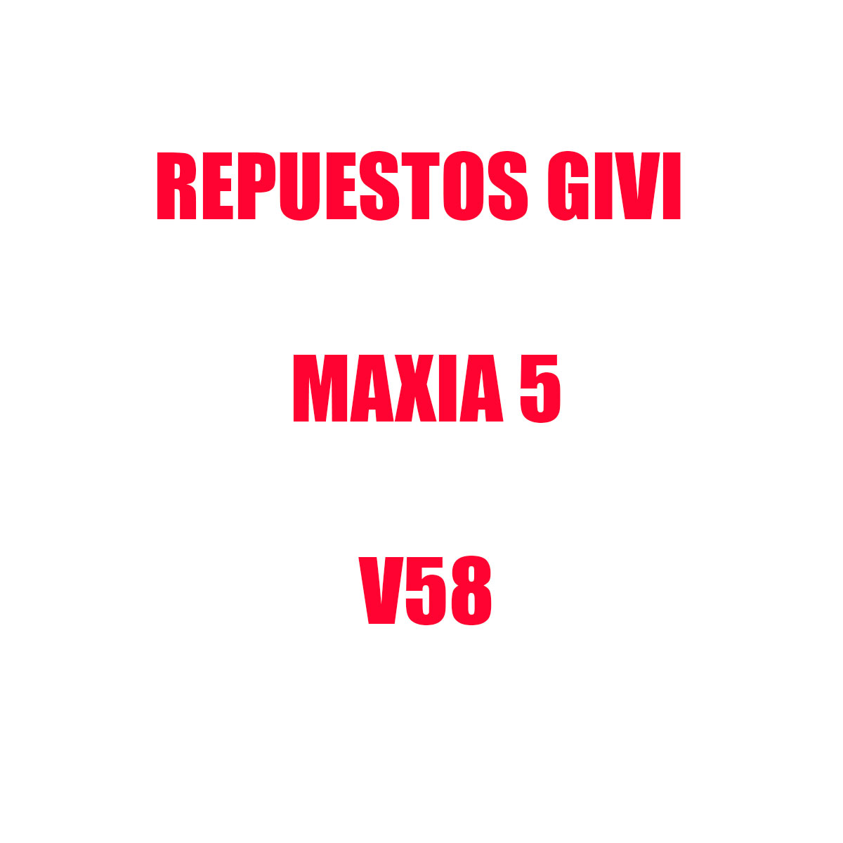 Recambios despiece de la maleta GIVI MAXIA 5 V58