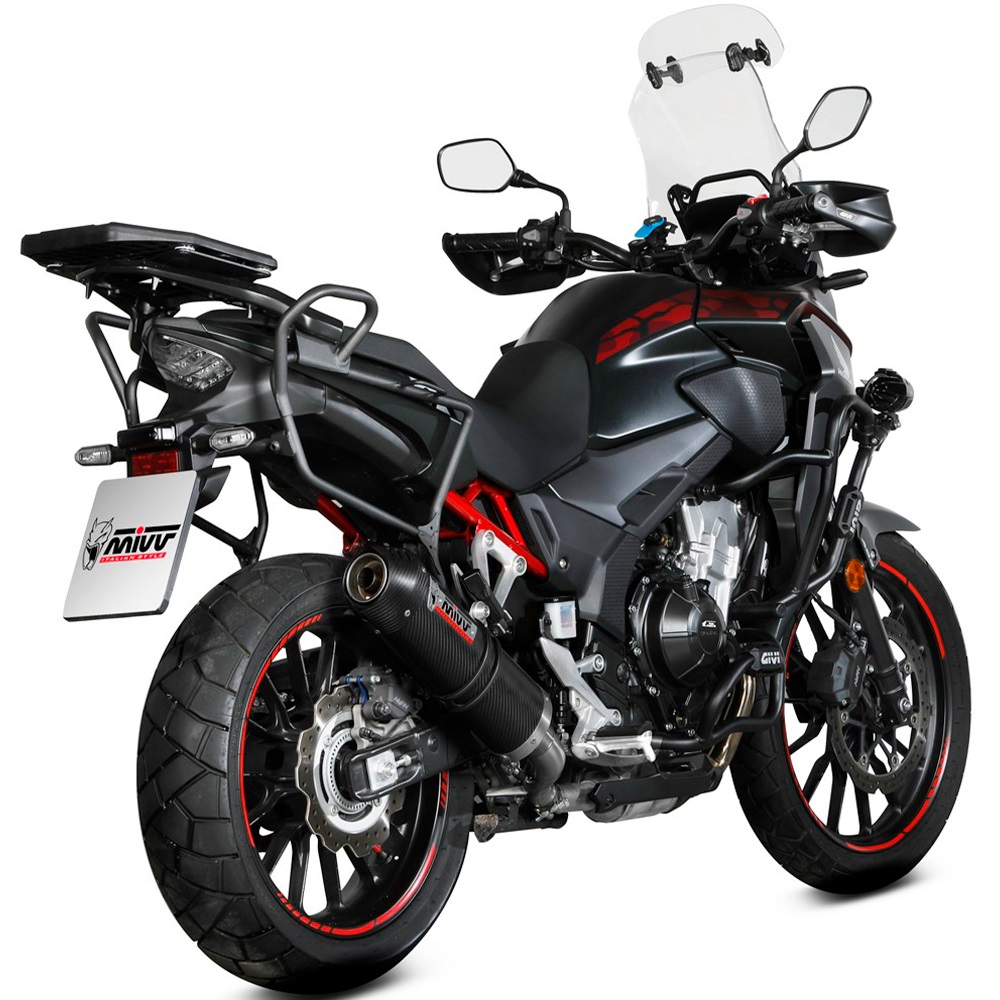 escape mivv oval carbono honda cb 500 x 21-24