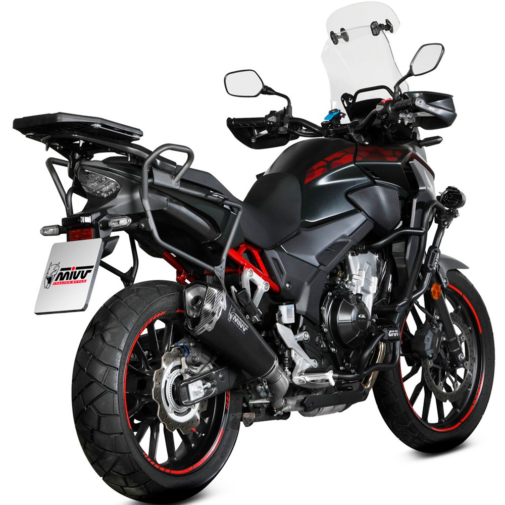escape mivv delta race negro honda cb 500 x 21-