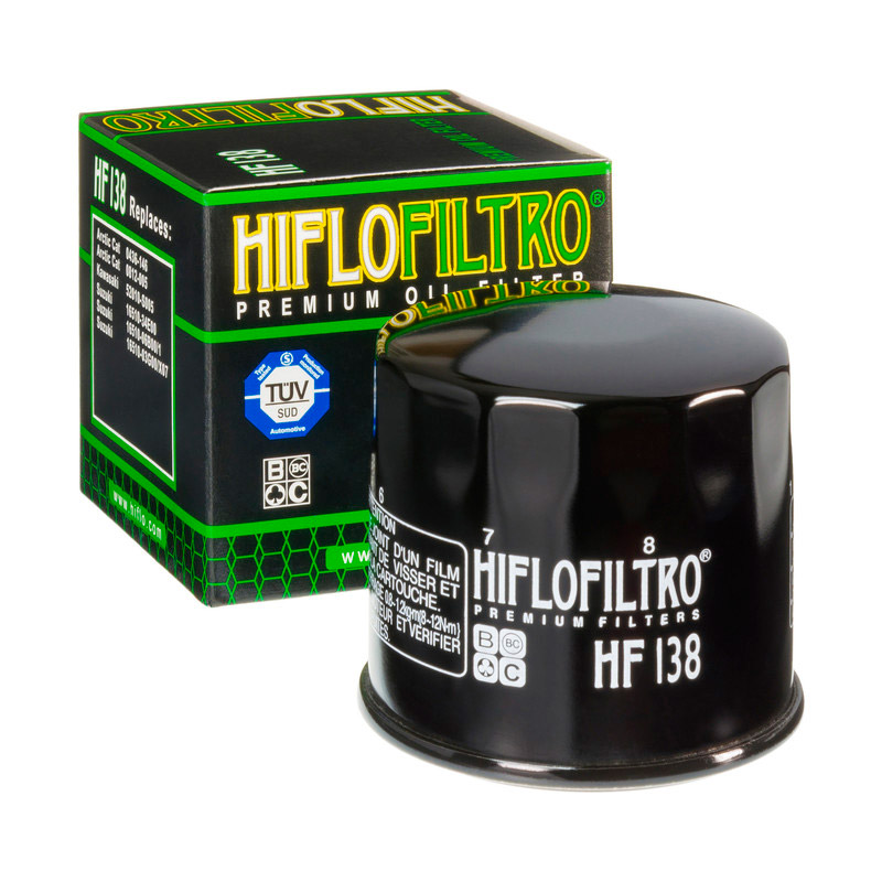 Filtro de aceite Hiflo HF138 para moto Aprilia, Kawasaki, Suzuki, Bimota