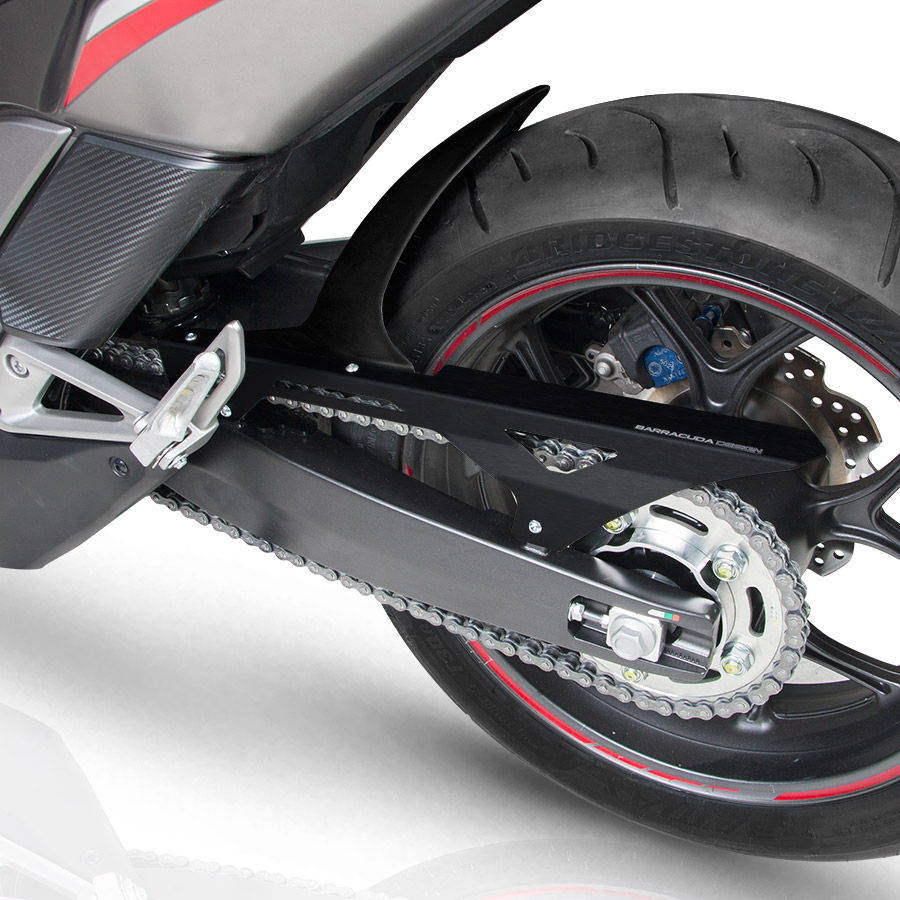 Guardabarros trasero con cubrecadena barracuda Honda Integra 700-750 y NC 700-750